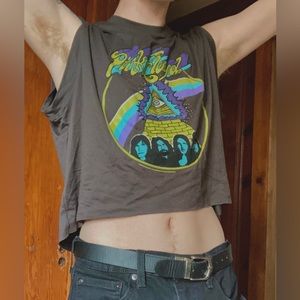 Pink Floyd Muscle Crop Top